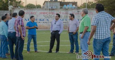 Avanza unidad deportiva Campo Corona en Tehuantepec Donovan