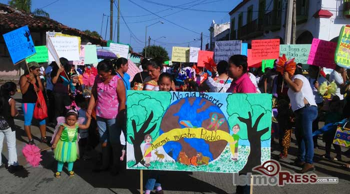 No a la mina, si a la vida, el lema del desfile en Zanatapec