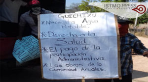 25 May  demandan  agua potable y  recursos para obras sociales en Guichixu1