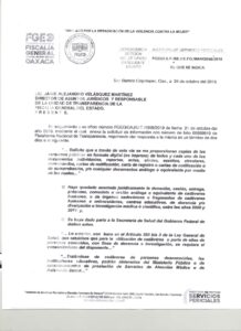 Documento donaciones Oaxaca FGE3