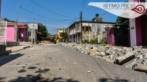 repavimentación en calle 5 de mayo Juchitán2