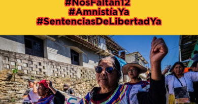 Alertan por más de 200 ordenes de aprehensión contra defensores de Eloxochixtlán en Oaxaca; una de ellas Eusebia Zepeda, maestra jubilada de la Sección 22 Alertan por más de 200 ordenes de aprehensión contra defensores de Eloxochixtlán en Oaxaca; una de ellas Eusebia Zepeda, maestra jubilada de la Sección 22