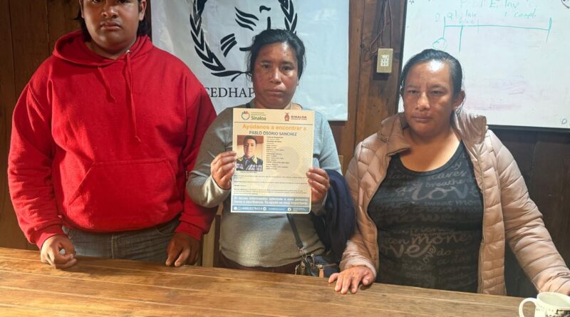 Familiares de joven mixteco desaparecido en Sinaloa piden ayuda a la Presidenta para localizarlo con vida Familiares de joven mixteco desaparecido en Sinaloa piden ayuda a la Presidenta para localizarlo con vida